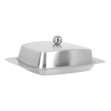 Stainless Steel Butter Dish with Lid Keeps Butter Fresh for Kitchen Dining and Elegant Table Use