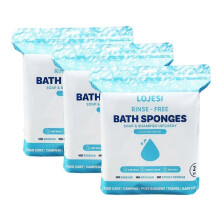 Toalhitas de Banho Descartáveis Sem Enxaguamento - 25 Pacotes Tudo-Em-1 Toalhitas de Banho Descartáv