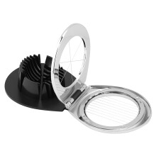 Egg Slicer for Hard Boiled Eggs, Dual Use Stainless Steel Wire Egg Cutter for Strawberry and Mushroom