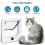 Lockable Pet Door 4 Way Locking Small Medium Large Dog Cat Flap White Frame 3