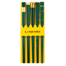 5 Pairs Reusable Dishwasher Safe Chopsticks Set with NonSlip Ergonomic Grip for Asian Food