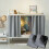 Bed Privacy Curtain for Dorm Bunk Bed, Blackout Dustproof Canopy, Grey Loft Bed Drapes 1