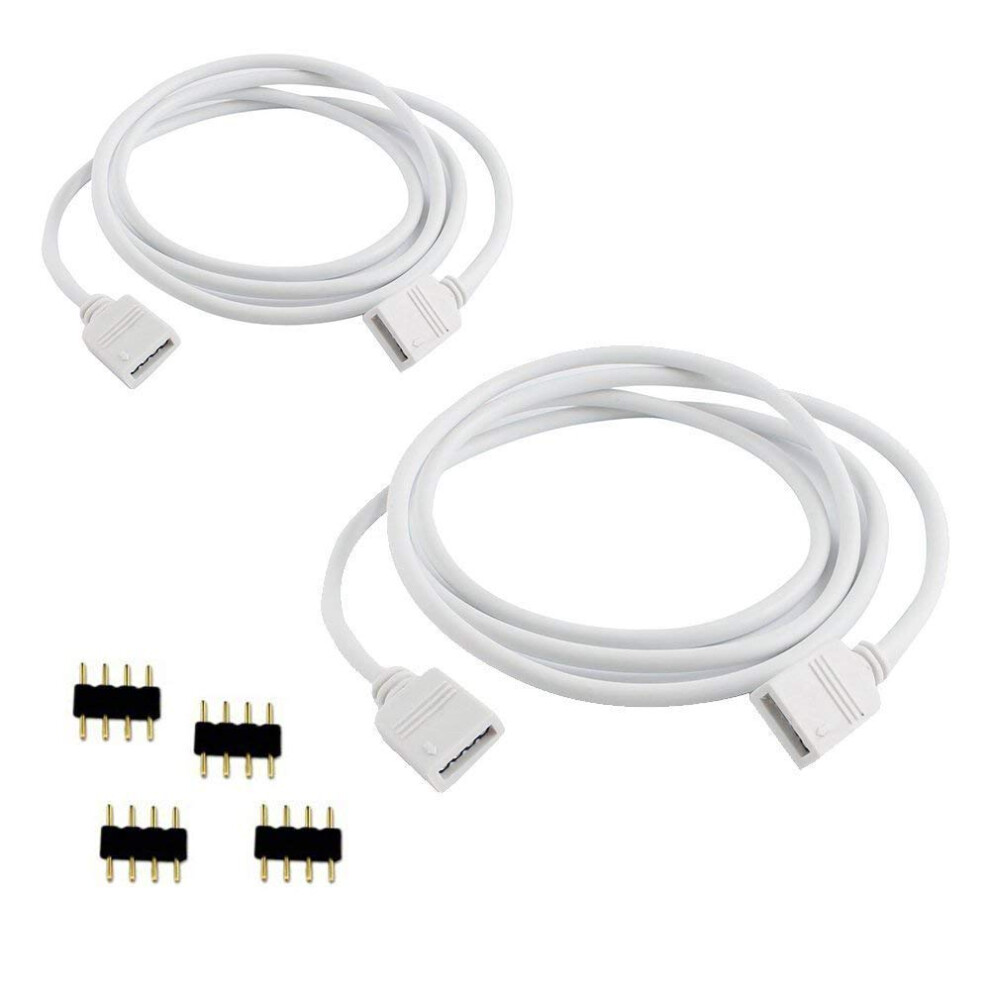 1M Rgb Led Strip Extension Cable 4 Pin Connector Cord For Smd 5050 3528 Lights 2Pcs 9053599759430