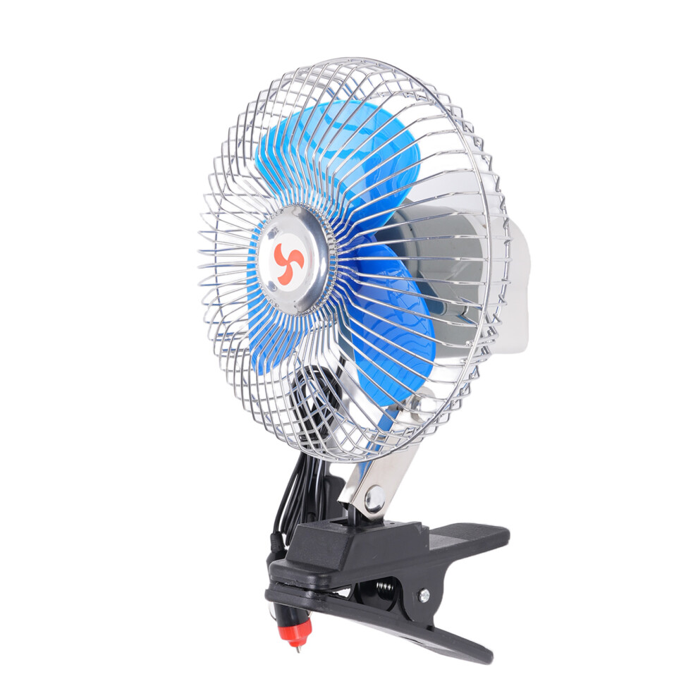6In Portable Vehicle Clip-On Fan, Dc24v, 2 Speed, Quiet Oscillating 8721383170624