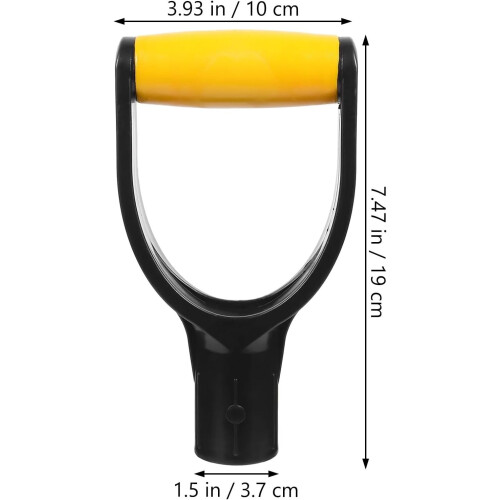 Snow Shovel Handle Replacement 3pcs Ergonomic D Grip Universal Heavy Duty Garden Tool Accessory 2