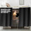 Bunk Bed Blackout Curtains for Dorm Privacy, Full Light Blocking, Black Bottom Loft, 2 Pack 2