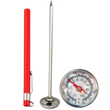Digital Meat Thermometer with Fast Precision Probe for Cooking Grilling Coffee and BBQ Stainless Steel