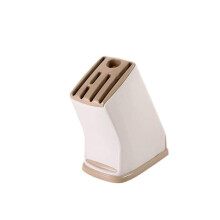 Knife Holder with MultiCompartment Storage and Fast Draining Kitchen Knife and Scissor Organizer