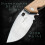 EDC Folding Knife with Stonewashed D2 Blade, Copper Finish and Textured G10 Handle 3