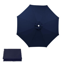 Patio Umbrella Replacement Canopy 11.5ft 8 Ribs UV Resistant Waterproof Outdoor Cover with Vent