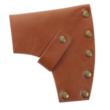Leather Axe Sheath Full Grain Leather Hatchet Cover with Quick Snap Closure for Camping Bushcraft