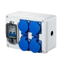Outdoor Waterproof Socket Box Wall Mounted EV Charging Station with 16A SinglePhase Outlet