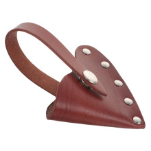 Leather Axe Sheath with Snap Closure, Cowhide Hatchet Cover with Belt Attachment for Camping
