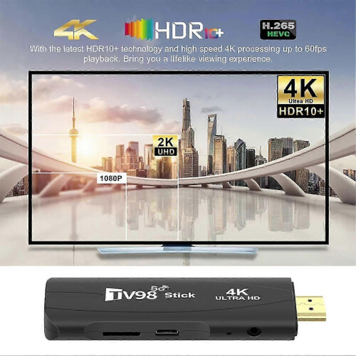 98 Android TV Stick Low Power Consumption Lifelike Viewing Experience Suitable for Endless Entertainment 1
