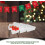 Christmas Tree Serving Platter with Sections for Candy Fruit Snacks, Festive Durable White Tray 2