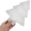 Christmas Tree Serving Platter with Sections for Candy Fruit Snacks, Festive Durable White Tray 3