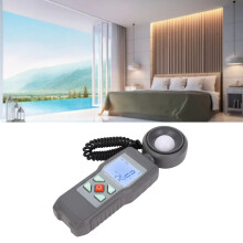 Digitales Lichtmessgerät 200.000 lx LCD Schwarz Weiß
