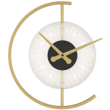 Minimalist Modern LED Clock Lamp with Time Display for Home Wall Decor, Cool White