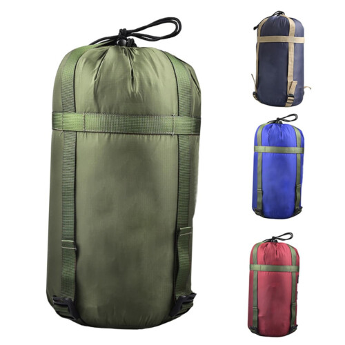 Sleeping Bag Compression Sack with Adjustable Straps, Lightweight Nylon Camping Stuff Sack for Hiking 2