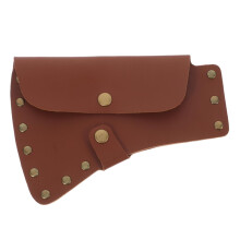 PU Leather Axe Sheath for Camping, Full Blade Protection, Durable Hatchet Head Cover for Outdoor Use