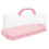 Cake Carrier with Handle and Secure Locking Clamps, Clear Lid Cake Storage Container for Transport 1