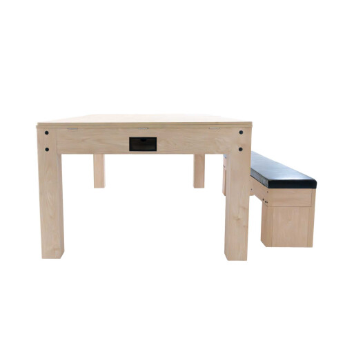 7-in-1 Multispeltafel & Opbergbank - Eik 1