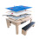 7-in-1 Multispeltafel & x2 Opbergbank - Eik 1