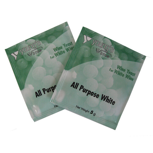 All Purpose White Wine Yeast - Pack of 2