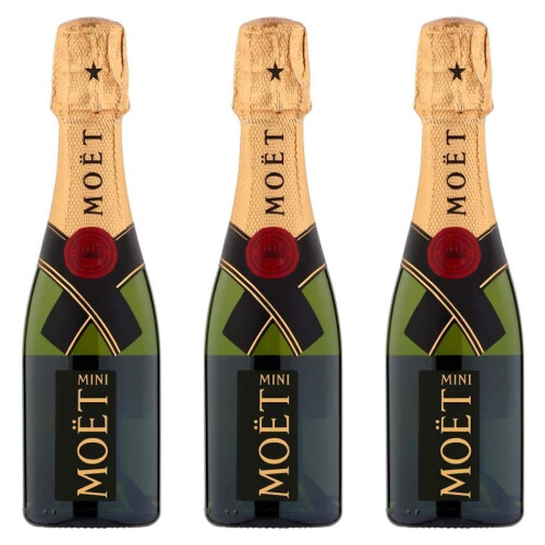 MOET & CHANDON MINI BOTTLES 20CL x 3