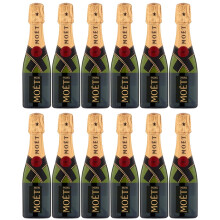 MOET AND CHANDON MINI BOTTLES 20CL BRUT x 12 BOTTLES