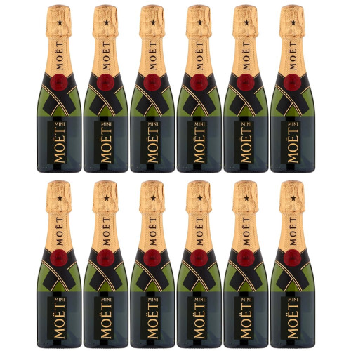 Moet & Chandon MOET AND CHANDON MINI BOTTLES 20CL BRUT x 12 BOTTLES