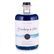 Blueberry & Pear Handmade Gin Liqueur 70cl - Premium Craft Gin - 20% ABV