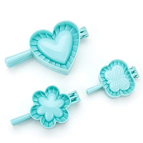 Dumpling Maker Set 3PCS Large Plastic Mold with Cutter for Easy DIY and Uniform Dough Cutting