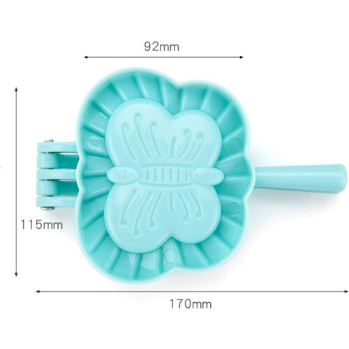 Dumpling Maker Set 3PCS Large Plastic Mold with Cutter for Easy DIY and Uniform Dough Cutting 2