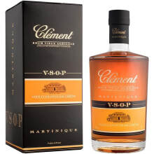 Cl?ment Rhum Clement VSOP: Rhum Agricole with natural flavours | Distilled, aged and bottled in Martinique | 40% Alcohol, 700ml | Perfect for neat or