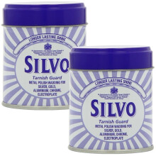 Silvo Wadding x 2 ? Metal Polish for Silver, Gold, Aluminium, Chrome, Electroplate
