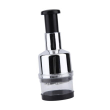 Garlic Press and Chopper Stainless Steel Manual Crusher with Multilayer Slicing for Kitchen