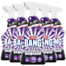Cillit Bang Black Mould Remover Cleaning Spray | 750ml | Pack of 5 | 5 x 750ml | Removes Dirt & Mould
