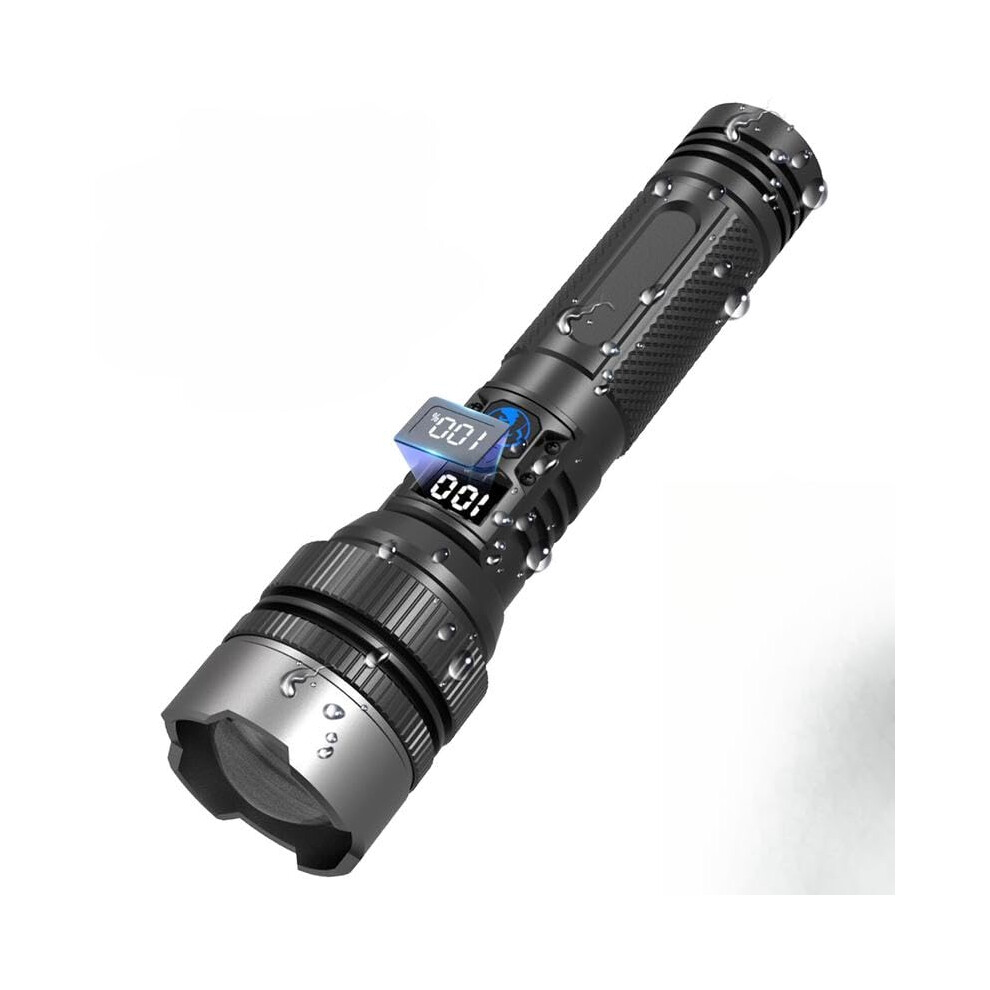 Rechargeable Led Flash 1200 Lumen Waterproof Power Bank With Adjustable Focus And Battery Display Light 9070919380754