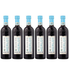 Grand Sud - Alcohol Free Red Wine, round and fruity Merlot (6 x 0,25L)