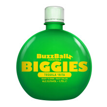 BuzzBallz BIGGIES Tequila Rita, Ready to Drink Margarita, 13.5% ABV, 1.75L, Pre Mixed Cocktail Made from Vodka, Lime & Agave, Tart, Sweet, Zesty, and