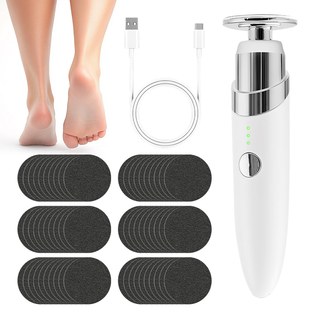 Asheyya Electric Foot Files For Hard Skin, Feet Hard Skin Callus Remover With 60 Pcs Sandpaper