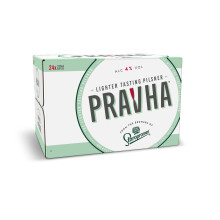 Pravha Lighter Tasting Pilsner Lager Beer 24 x 330 ml (bottles)