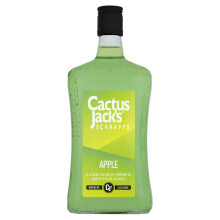 Cactus Jack's Apple Flavoured Schnapps, Fruit Flavoured Green Liquor for Cocktail Making, Flavoured Shots or Mixer, 15% Alcohol Drink, Cocktail