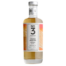 No.3 Gin Vesper Martini Ready to Drink Cocktail, 50cl, 28.6% ABV Pre-Bottled Cocktail, Combines Vodka and Vermouth with the World?s Best Gin, Gin with