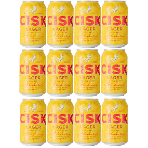 Cisk Lager Can 330ml - Case of 12