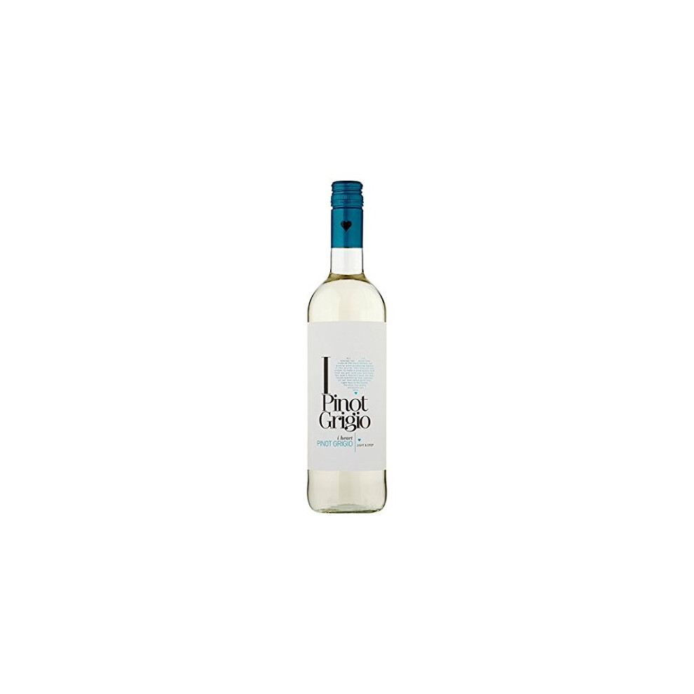 Fossalta Di Piave I Heart Pinot Grigio Wine (Case Of 6 X 75Cl Bottles) White