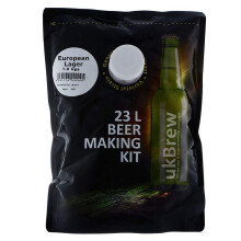 UKBrew European Lager 1.6kg Brew Kit Beer Home Brew