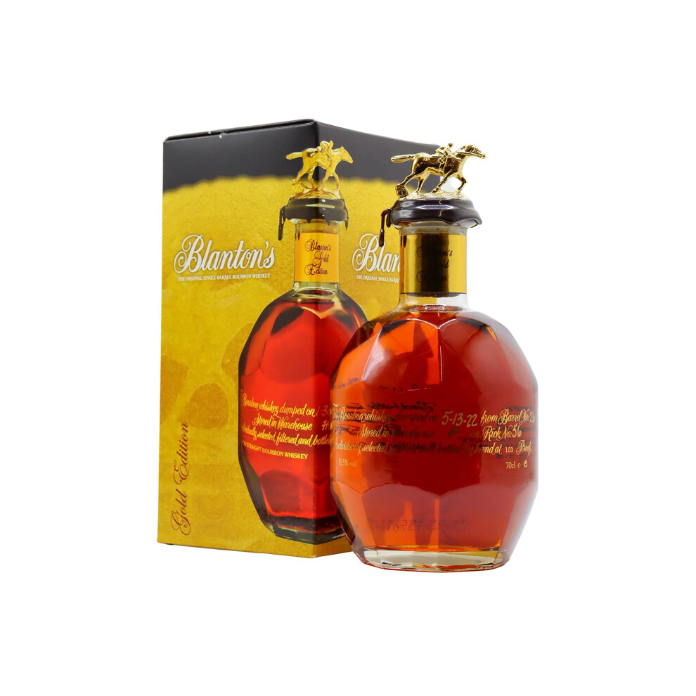 Hard To Find Blanton's - Edition Single Barrel Bourbon - Whiskey 70Cl 51.5% Abv Gold