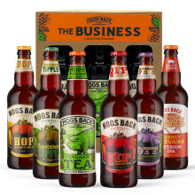 HOGS BACK BREWERY The Business Bottled Beer Gift Set | A Mixed Selection of Traditional Real Ales including Bitters, IPAs and Dark Beers | 6 x 500ml |